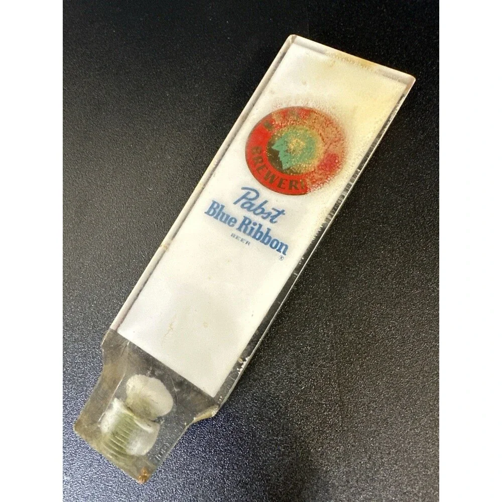 Vintage Pabst Blue Ribbon Lucite Beer Tap Handle – Original‎ Ribbon